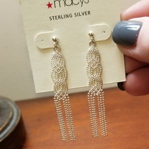 Macy's Sterling Silver earrings